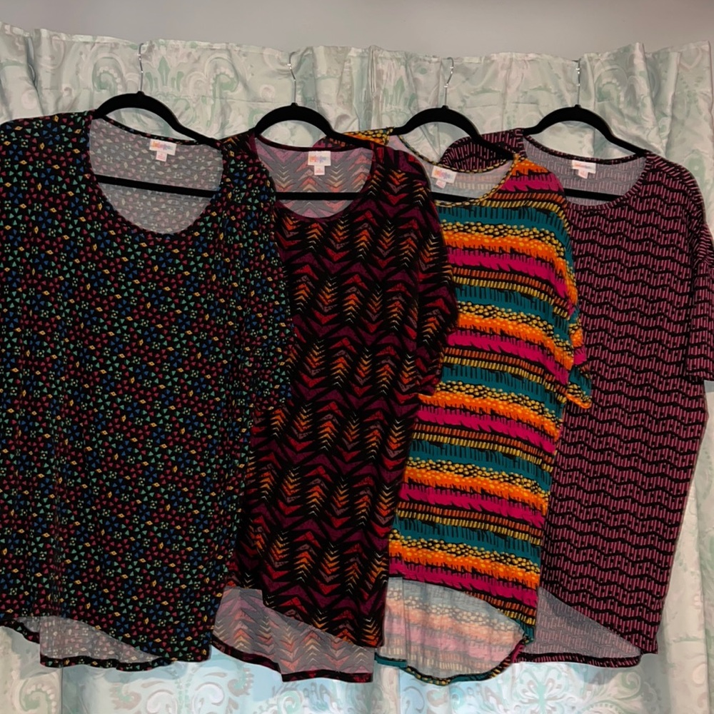 LOT OF 4 GUC Small LuLaRoe Irma tops